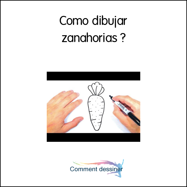 Como dibujar zanahorias